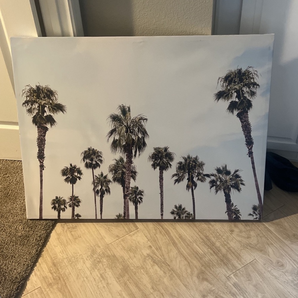 Large 60” palm tree canvas! Perfect for living in Scottsdale :)
